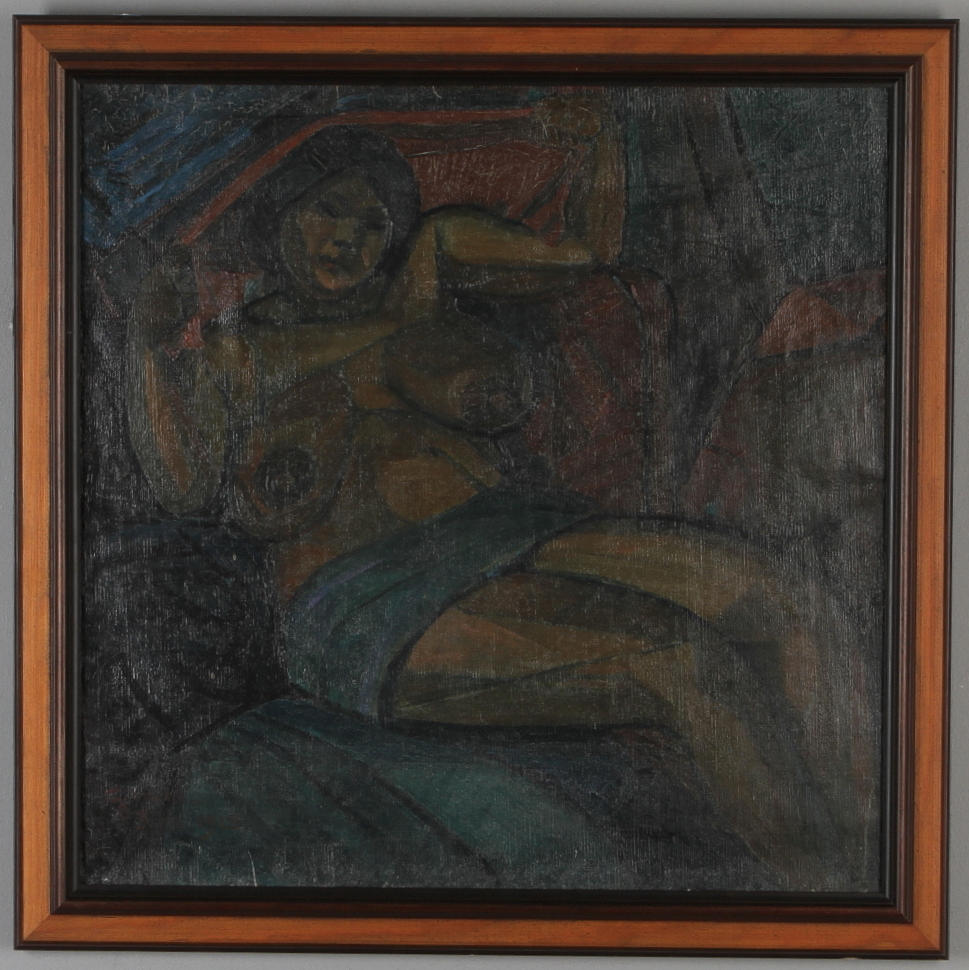 ULRIKA "GULLY" WALLIN GYLLENHAMMAR. Kvinnostudie, olja på duk, signerad och daterad Paris 1913.