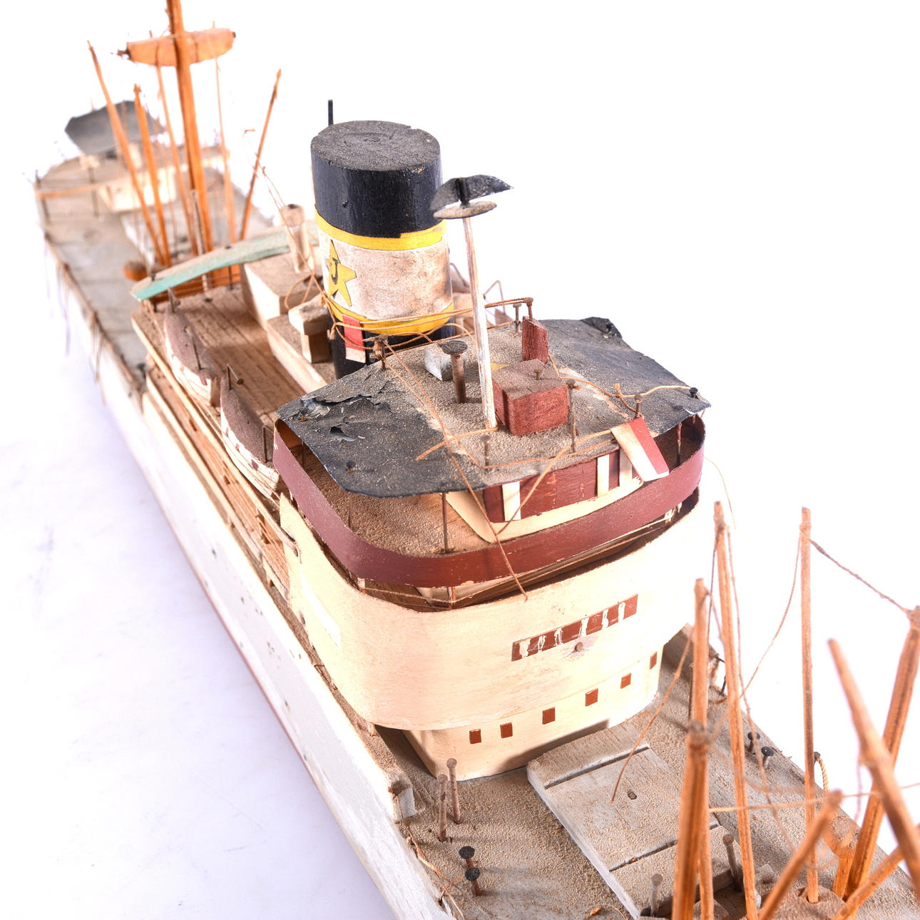 MODEL SHIP, Balsa wood.