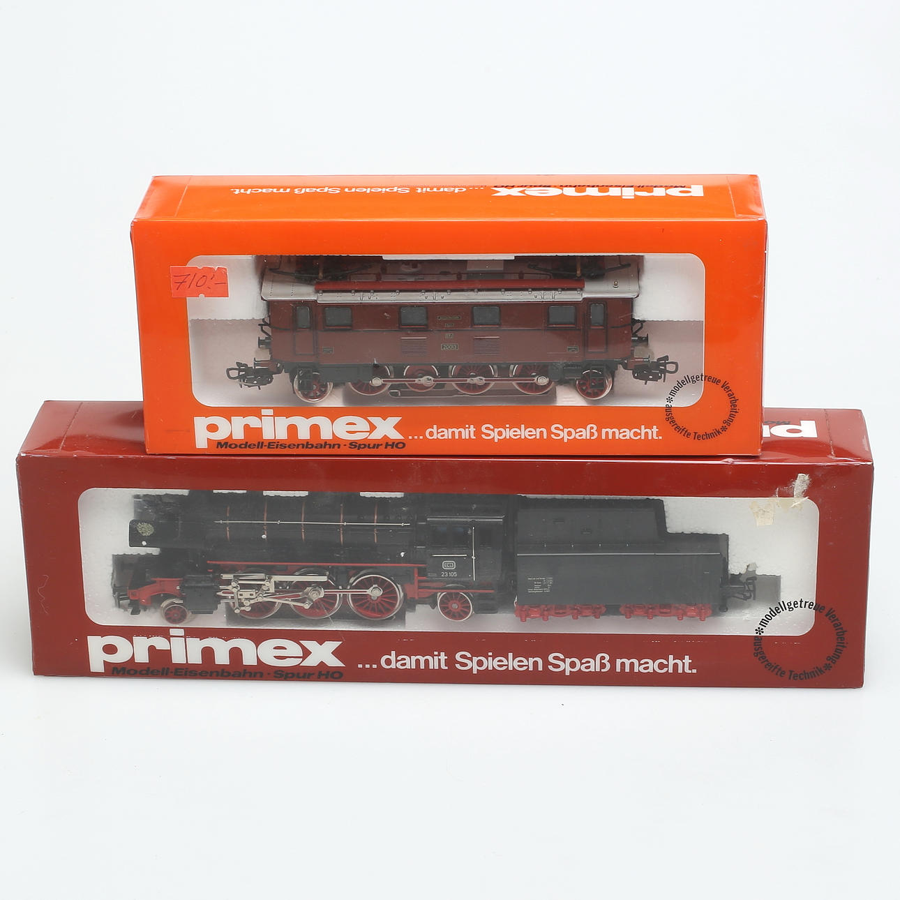 PRIMEX / MÄRKLIN two locomotives in original boxes. Toys - Auctionet