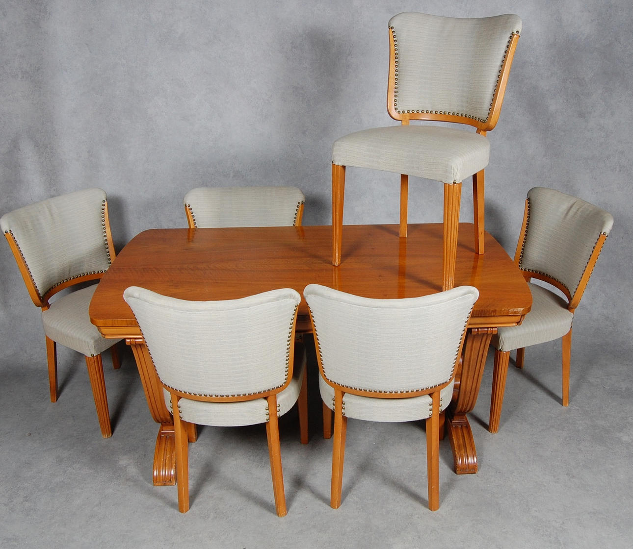 MATSALSMÖBLEMANG, 7 delar, Art Deco, 1920-30-tal.