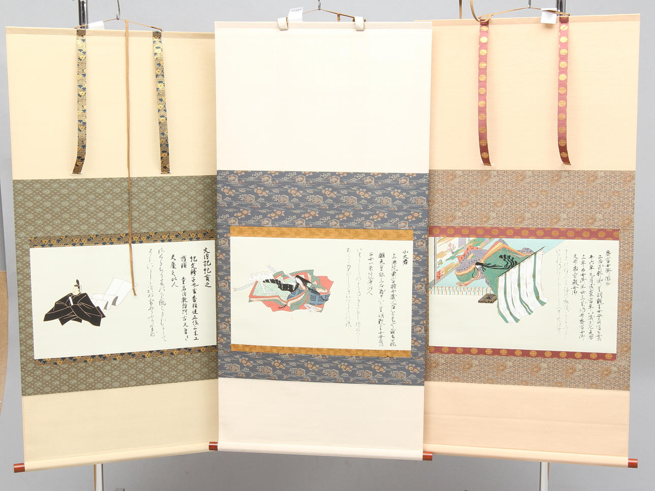 KAKEMONER, 3 Stk. 1900er.