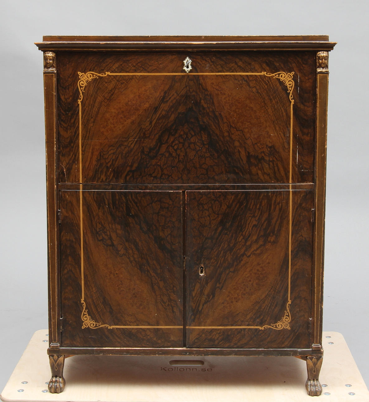 SKRIVSKÅP, sengustavianskt, 1800-tal.