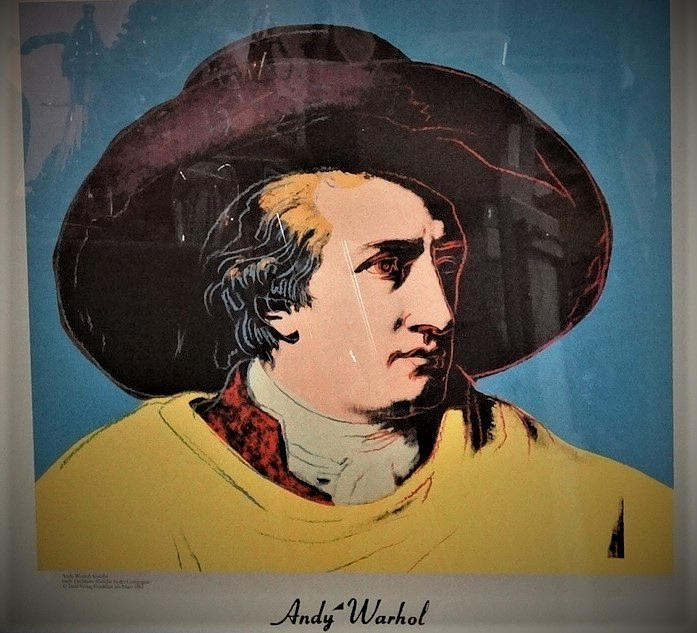 ANDY WARHOL, GOETHE, POSTER, gerahmt, 1982.