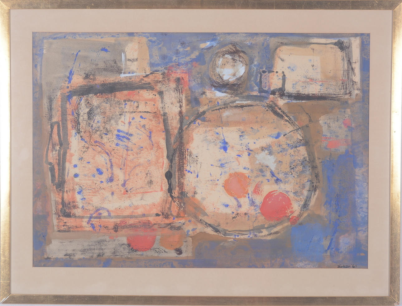 JOOP BIRKER. Gouache.