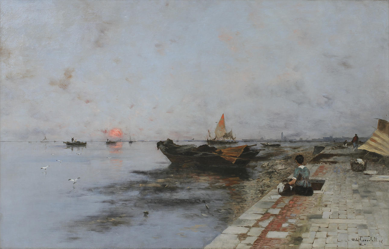 WILHELM VON GEGERFELT. Olja på duk, signerad W de Gegerfelt 88.