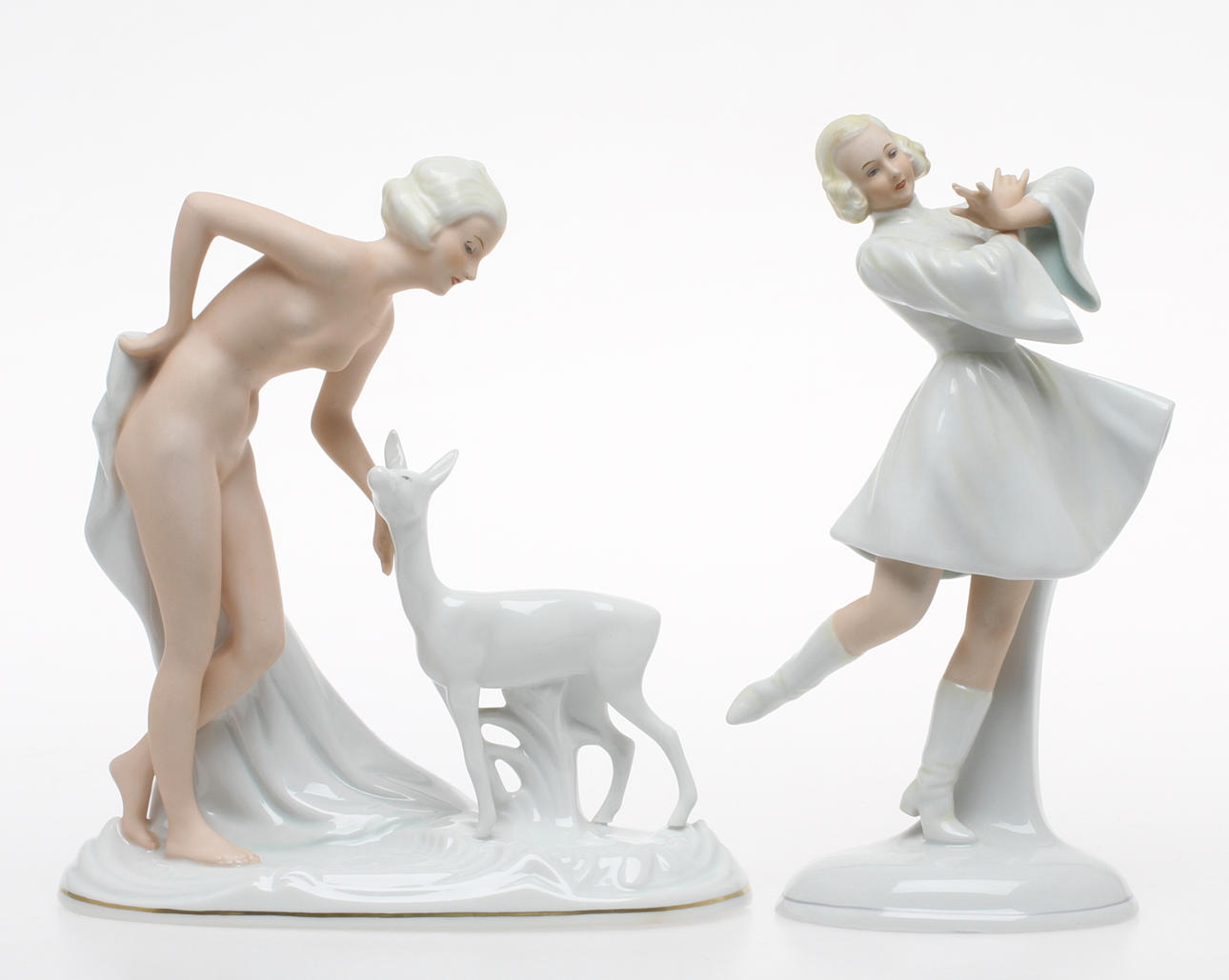 FIGURINER, 2 st, Schaubach Kunst, Germany, 1900-tal.