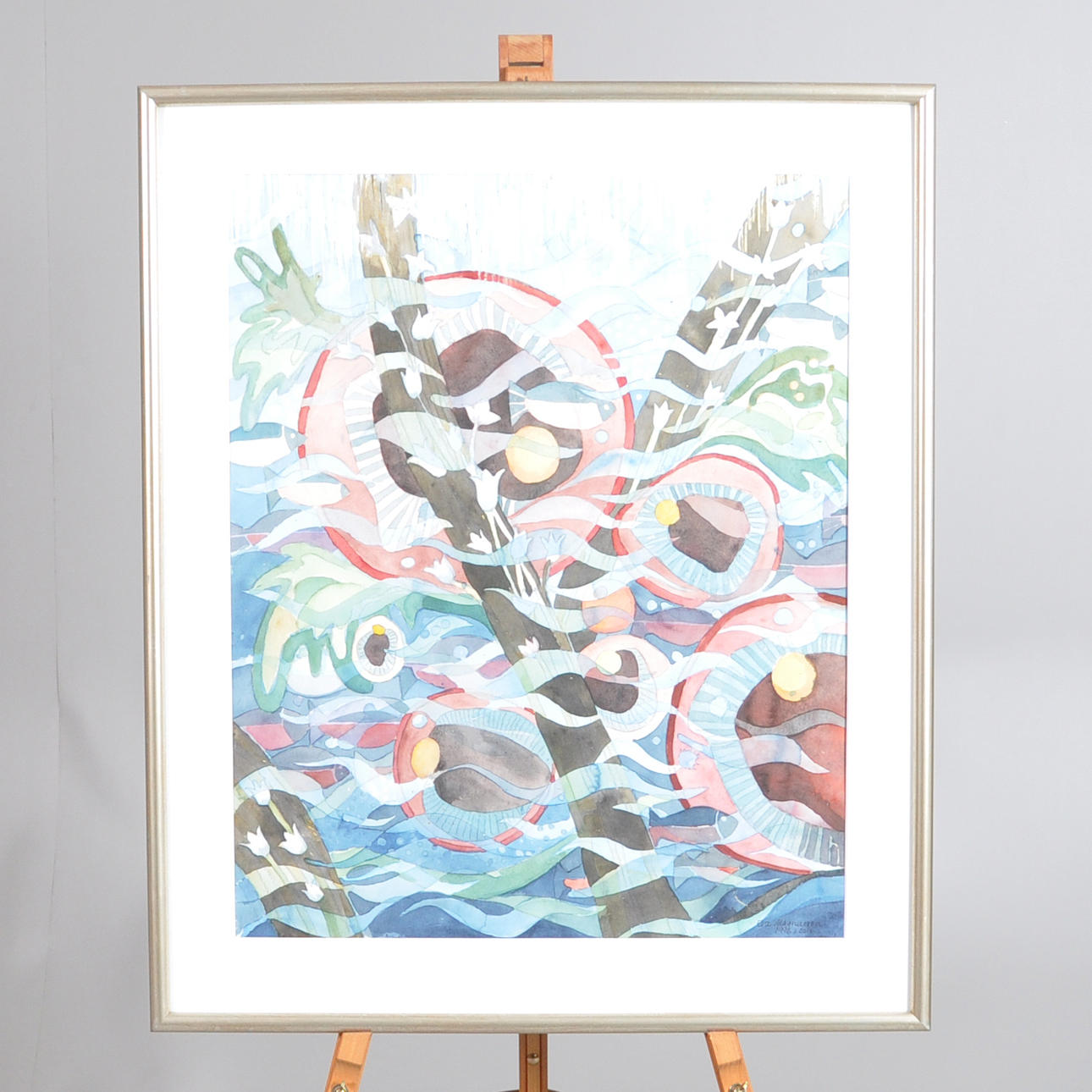 EVA MAGNUSSON, akvarell.