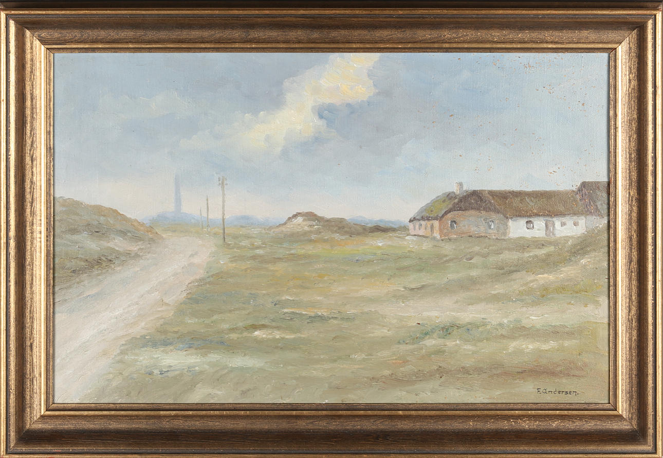 ÖL AUF LEINWAND, signiert F.Andersen.