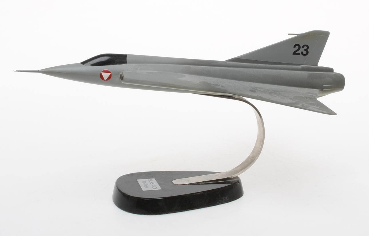 FLYGPLANSMODELL, SAAB, 350E Draken, 1900-tal.