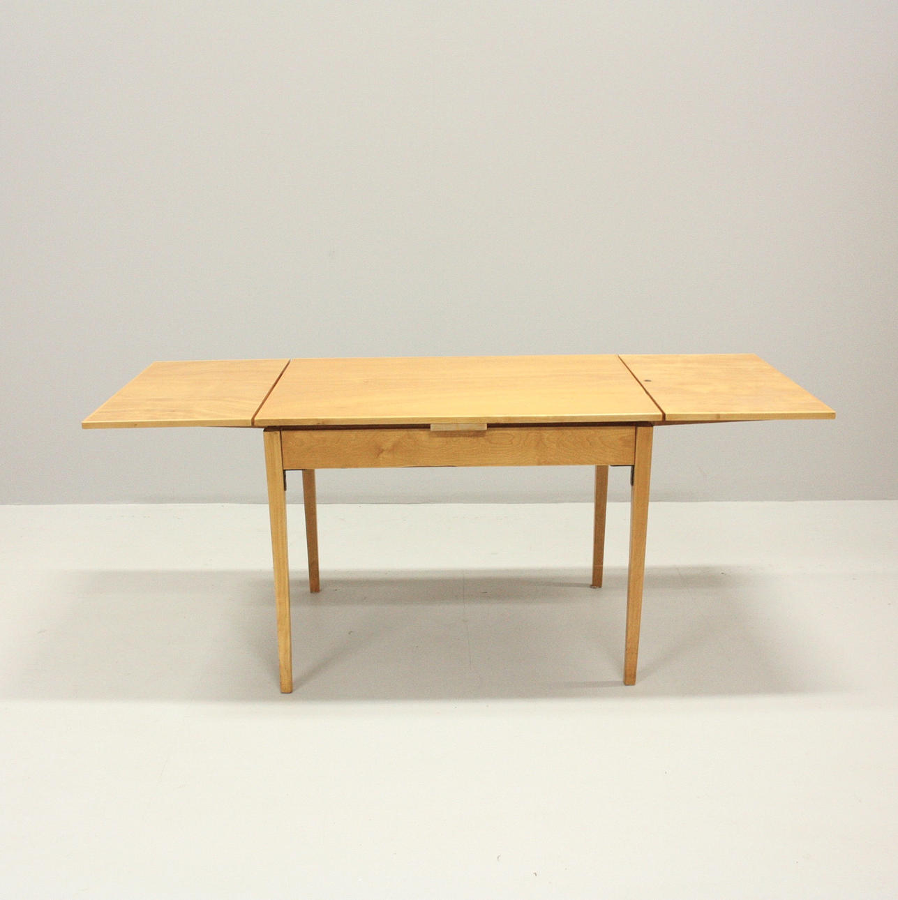 KITCHEN TABLE, with pull-out tops, 1950s/60s.