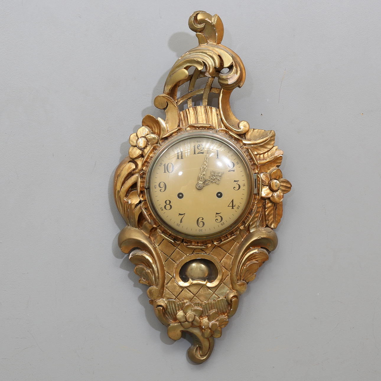 PENDULUM, rococo style, around the middle of the 20th century. Clocks ...