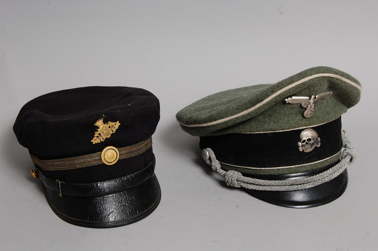 OFFICERSMÖSSA, SS , märkt Brigadenfürer G, Oberman, Tyskland 1 st MÖSSA, Norra Skånska Infanteriregementet.