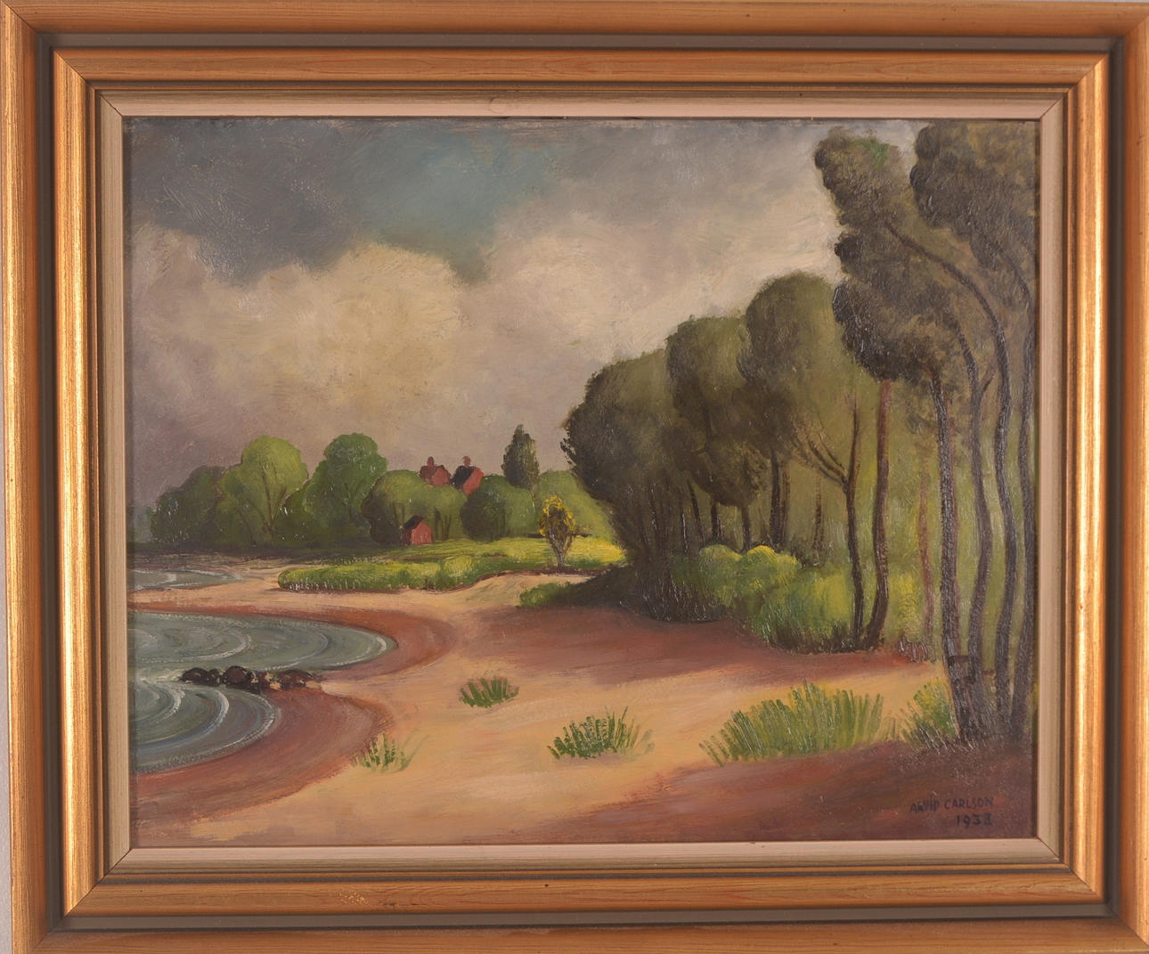 ARVID CARLSON. Olja på pannå.