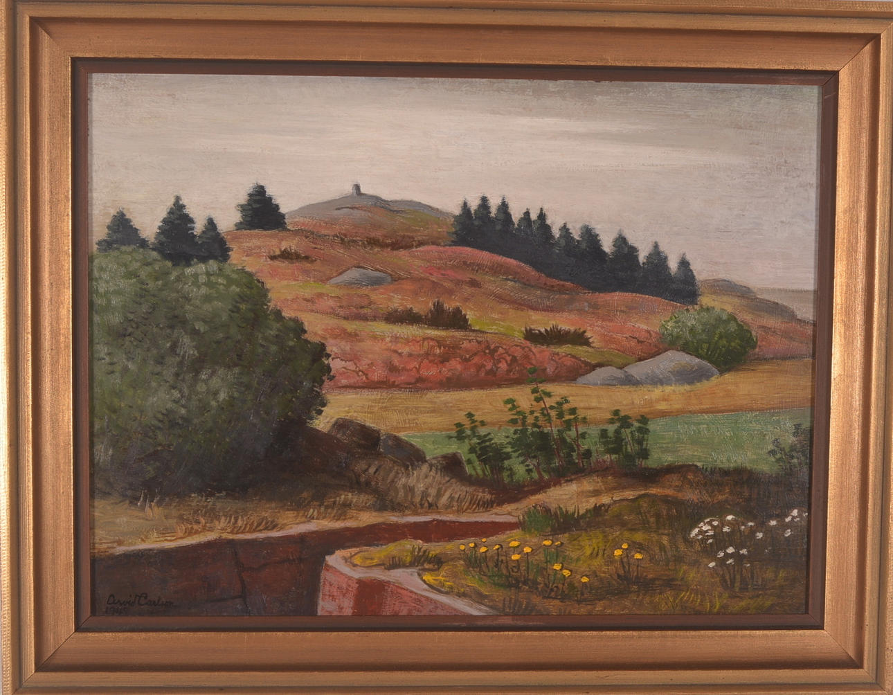 ARVID CARLSON. Olja på pannå.