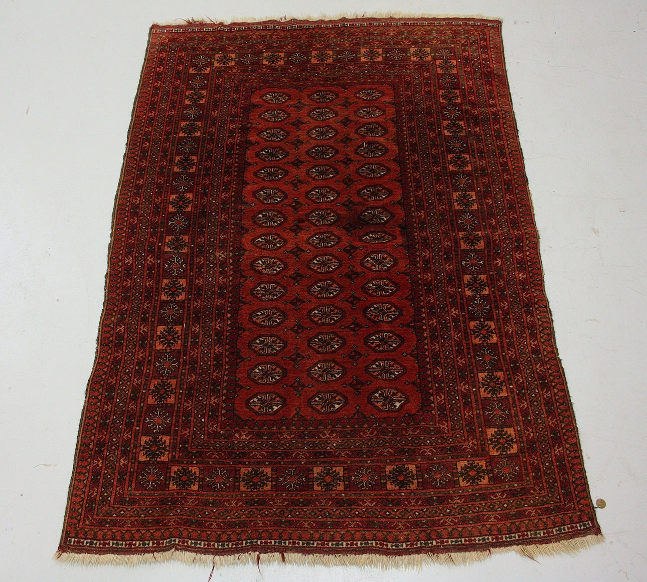 ORIENTALISCHE MATTE, handgeknüpft, 130x195.