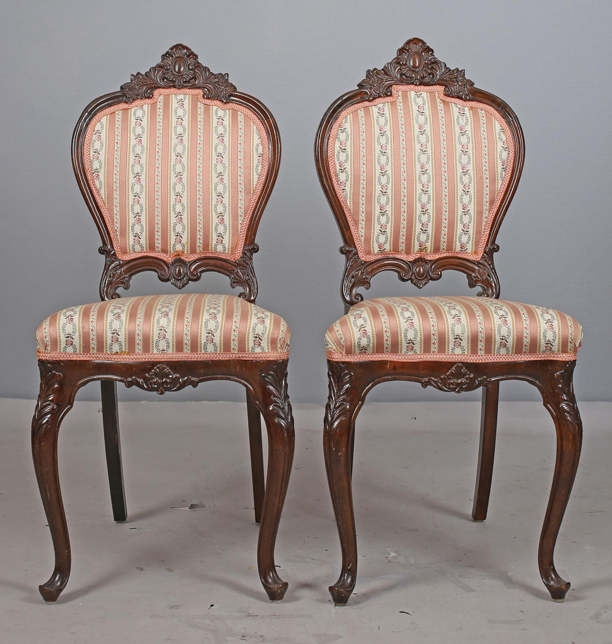 STOLAR, ett par, nyrokoko, tidigt 1900-tal.