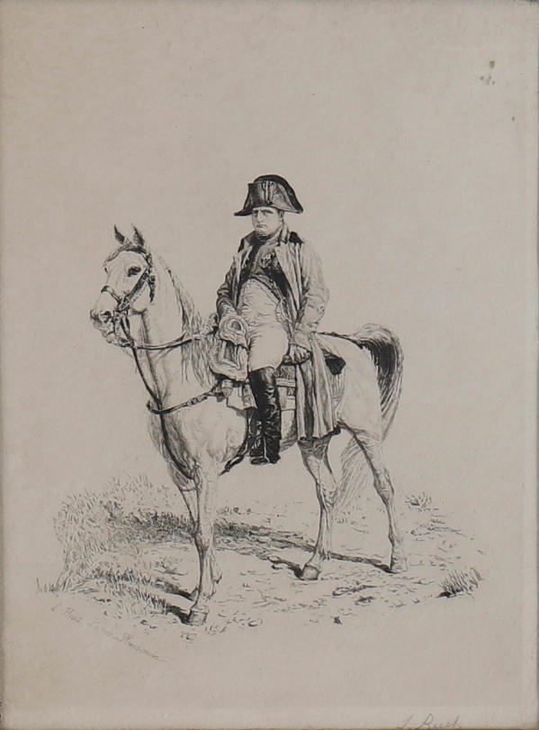 AFTER ERNEST MEISSONIER. NAPOLEON ON HORSEBACK.