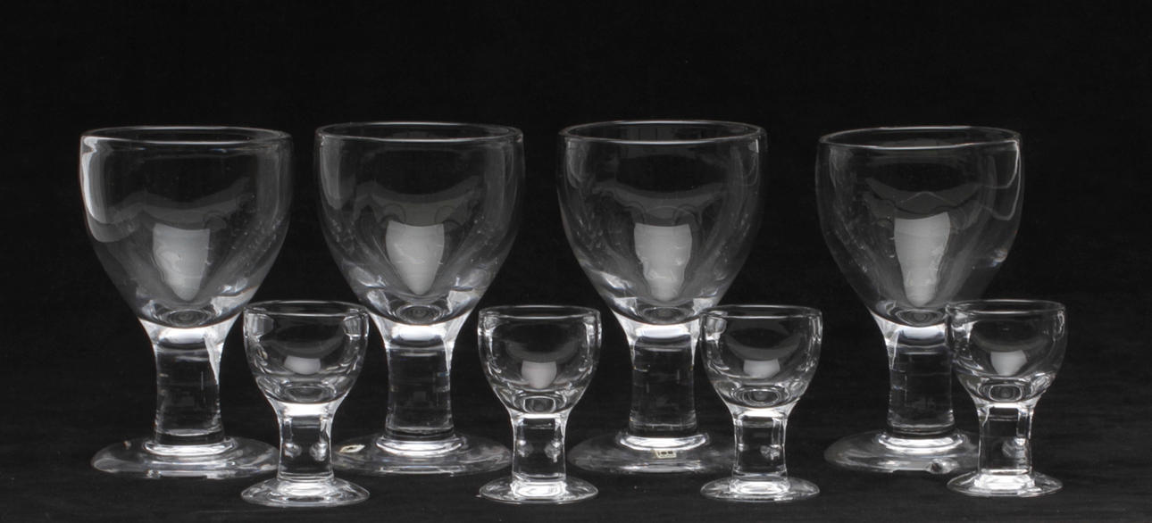 SERVISDELAR, glas, 8 delar, "Ruben", Boda, Signe Persson Melin.