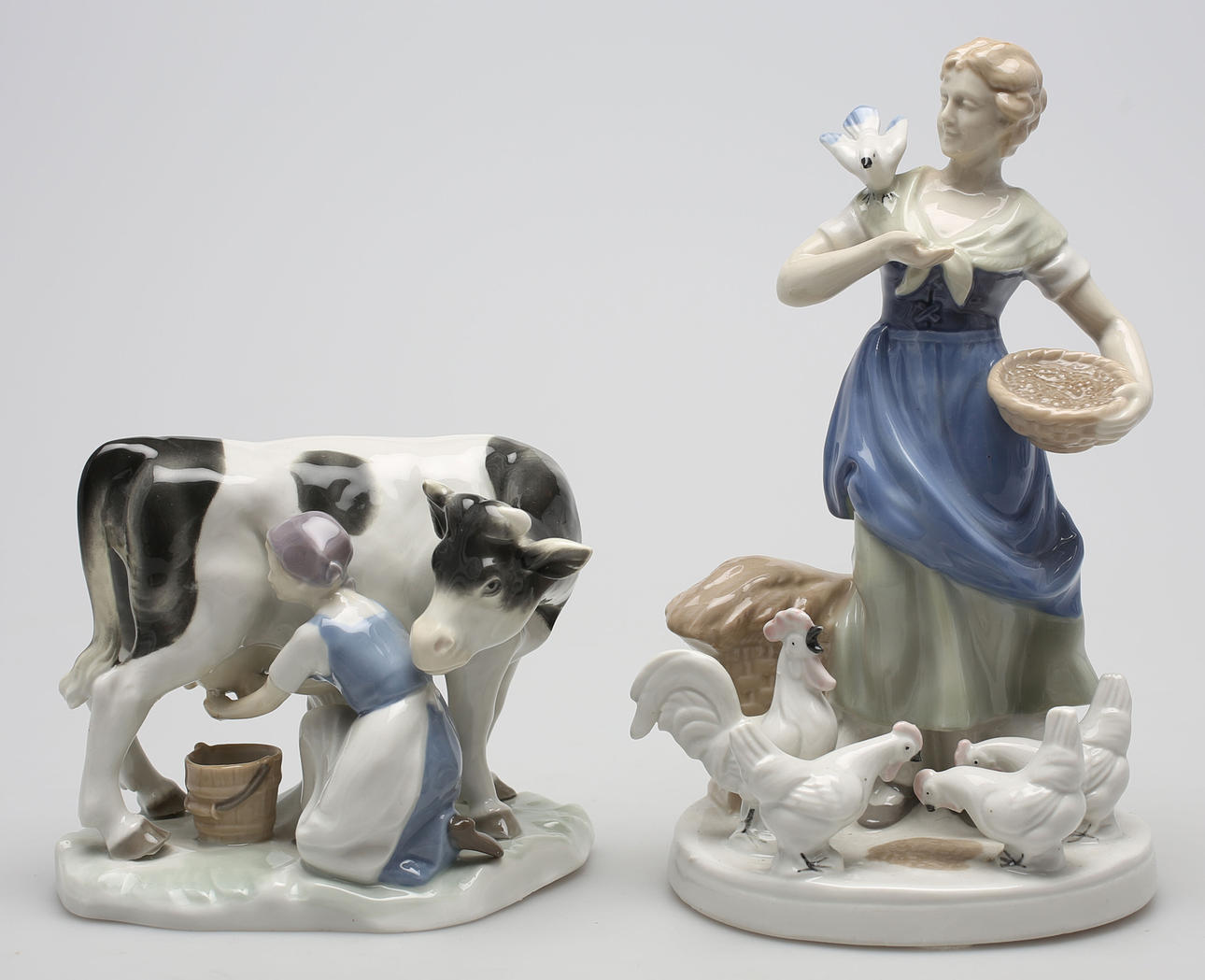 FIGURINER, 2 st, porslin, Gräfenthal, Thüringen, Tyskland.