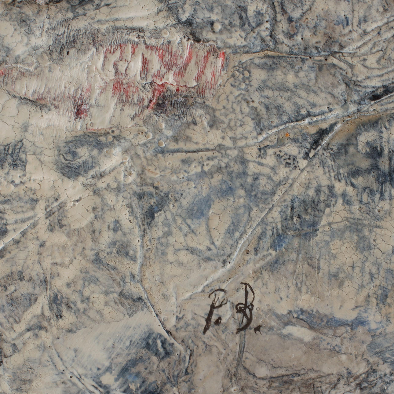 PER BERGMAN. "Glittering coast, Wing", mixed media, signed PB.