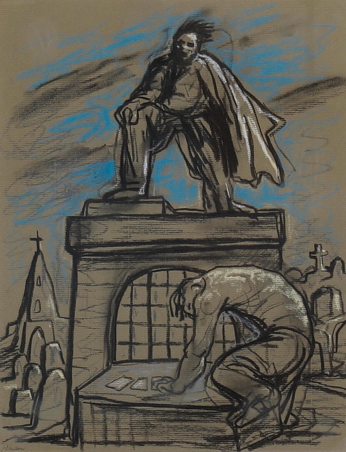 PETER HOWSON (BRITISH B. 1958). DER FRIEDHOF.