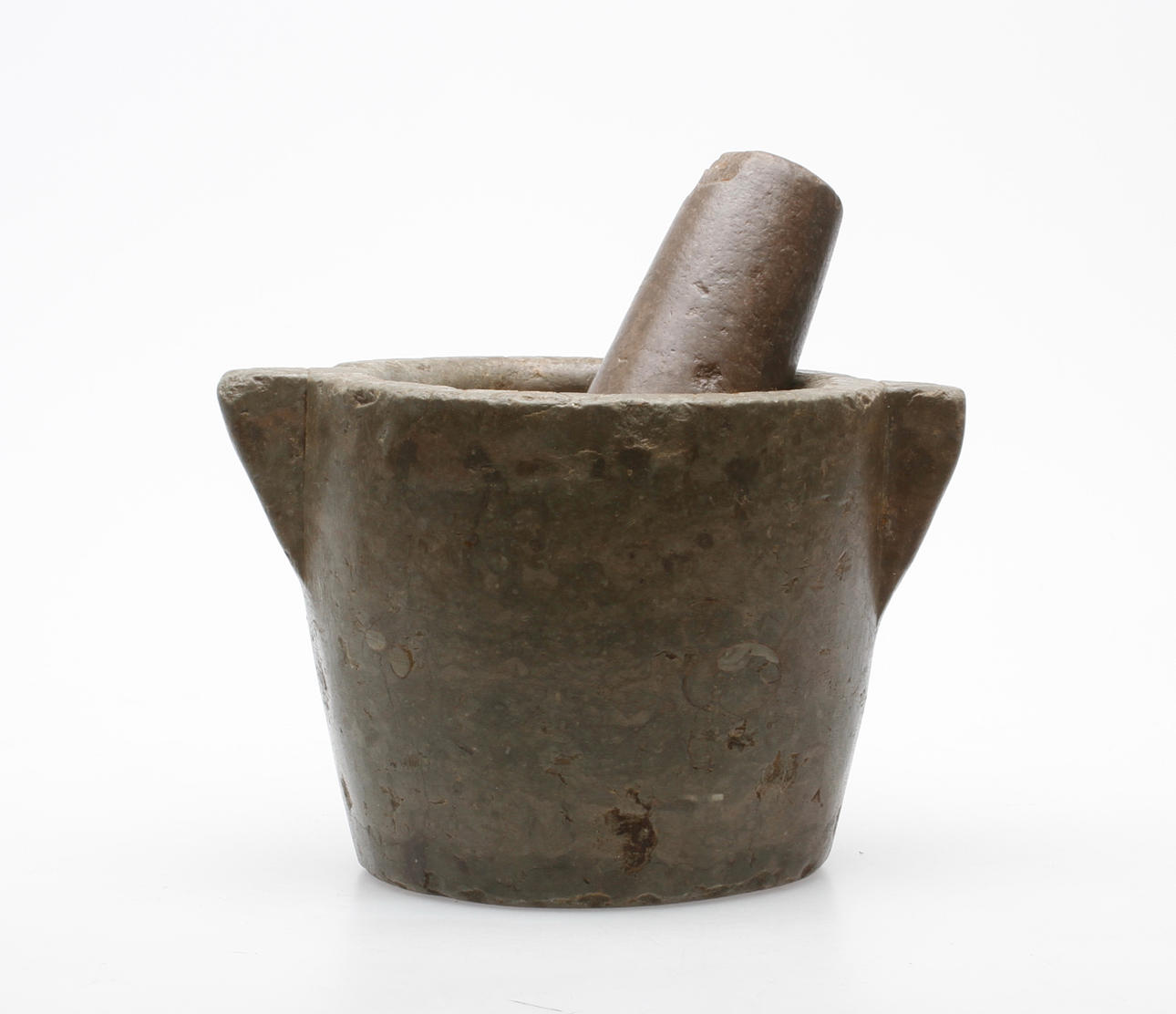 MORTEL med STÖT, täljsten, 1800-tal.