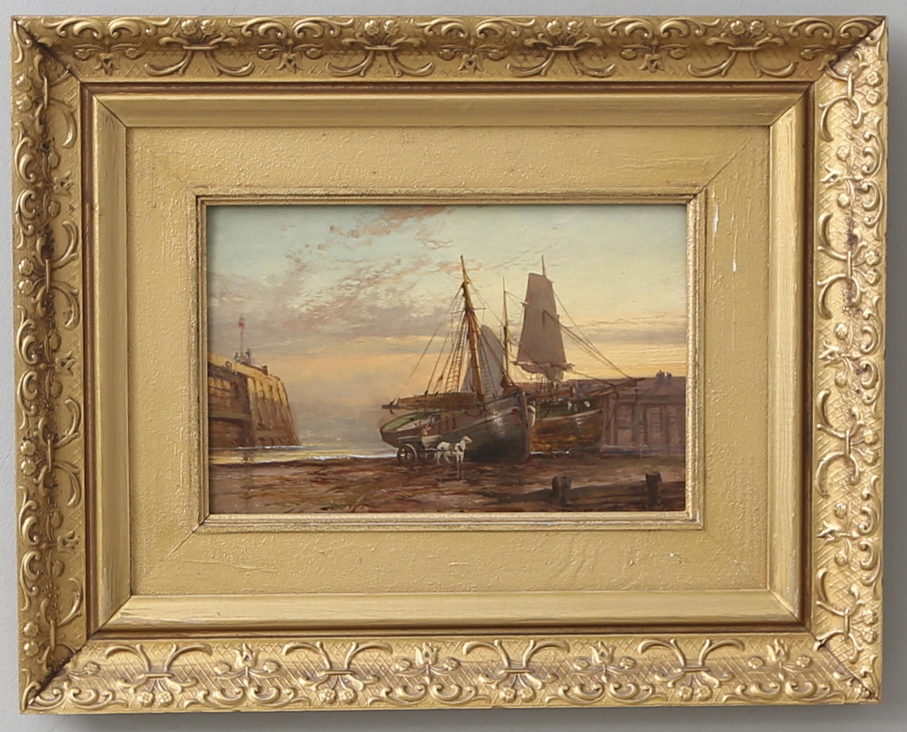 OIDENTIFIERAD KONSTNÄR. oil on Board, signed RG Roe.