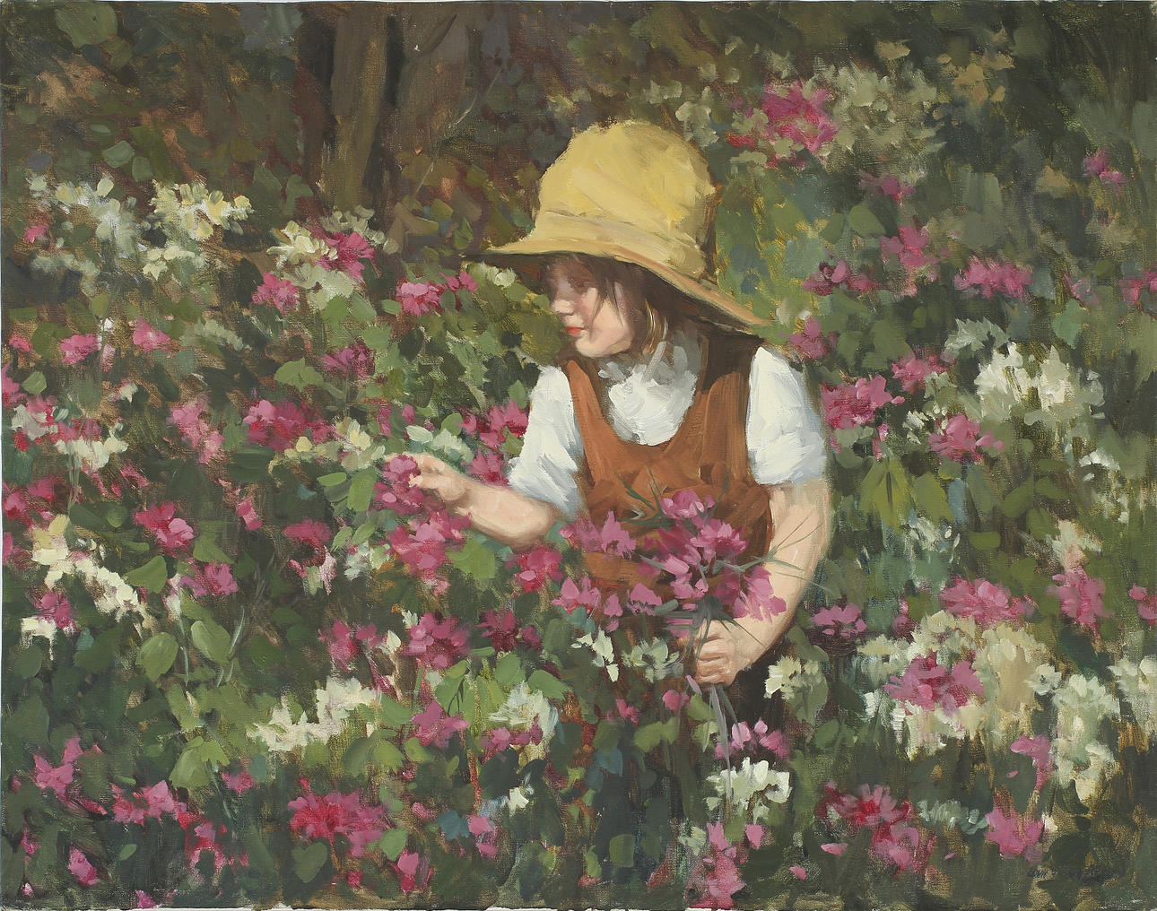 OKÄND KONSTNÄR, olja på duk, sign.