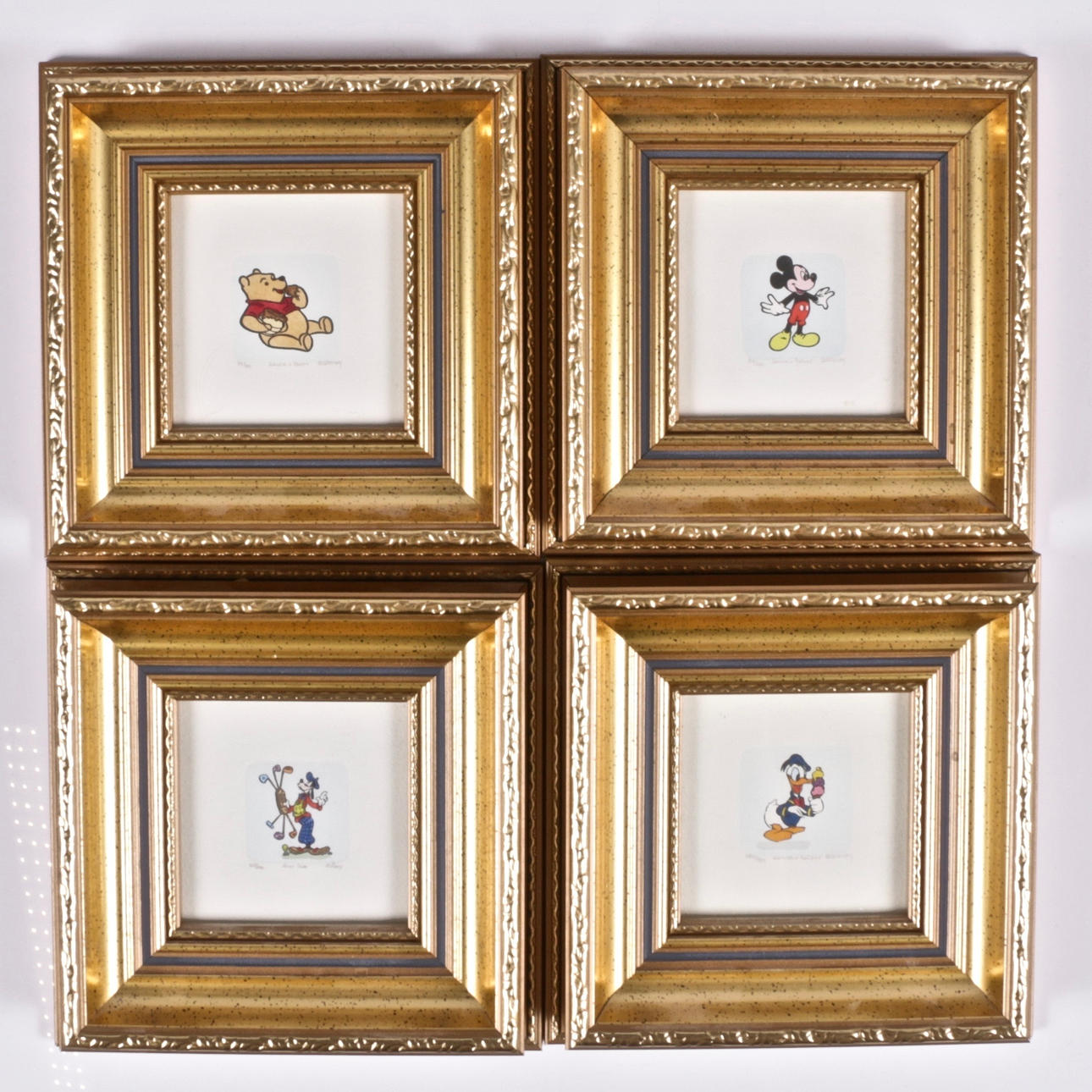 SOWA & REISER. Etchings, 4 pcs. Walt Disney, numbered and signed