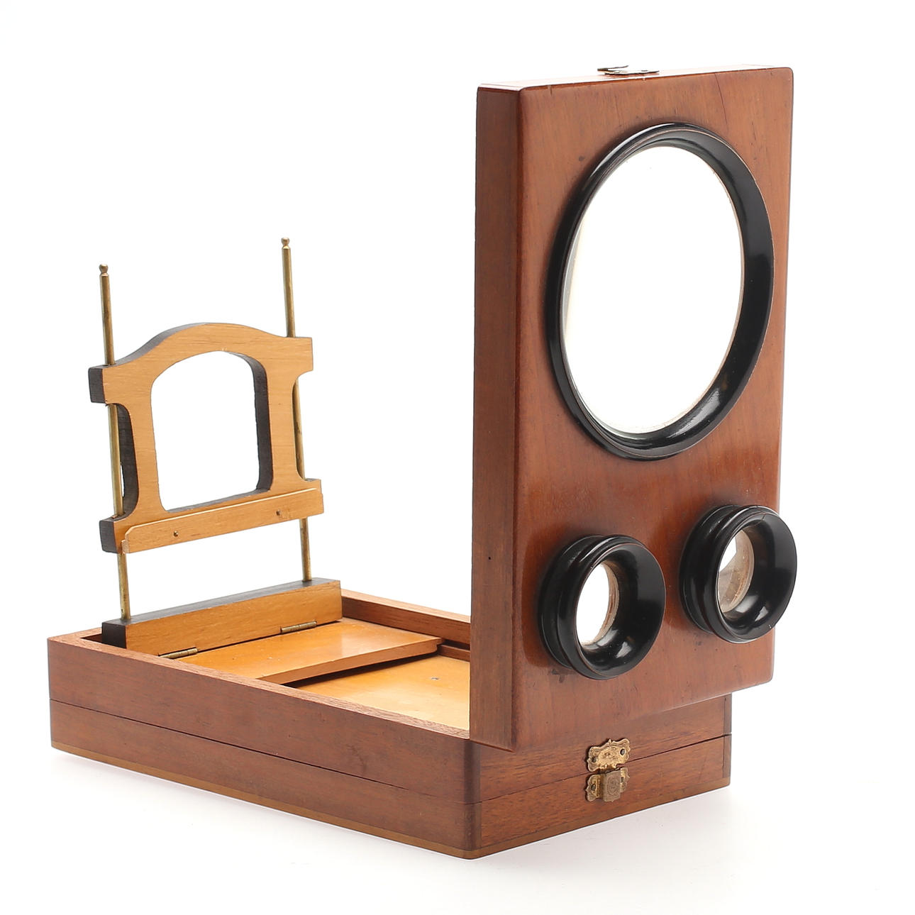 Nähkästchen, Holz, 19. Jahrhundert.