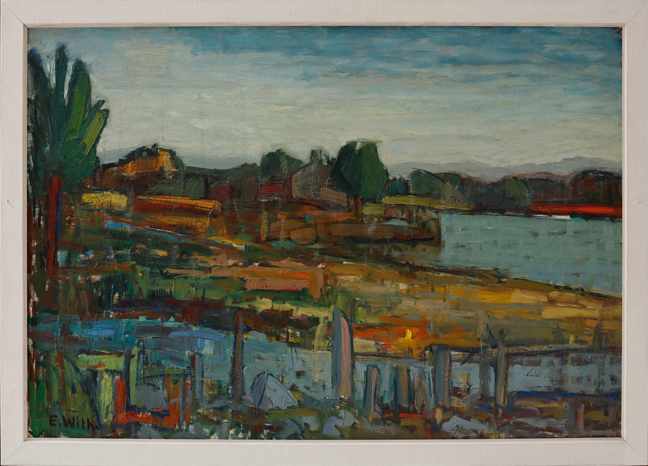 ERIC WITH. landscape, oil on Board, sign. Art - Paintings - Auctionet