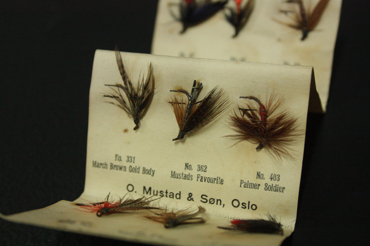 FLY FISHING TRACKS/FLIES, O.Mustad o sun, Oslo, for fly fishing ...