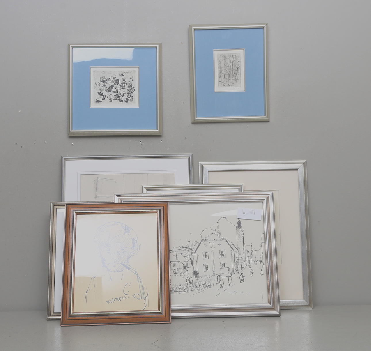 PER THORELL. teckningar och grafiskablad, 8 st.