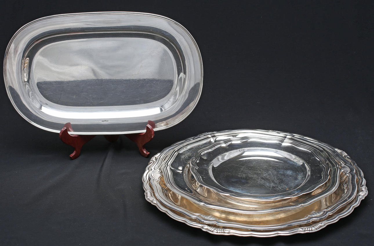 BRICKOR, 5 st, nysilver, 1900-tal.