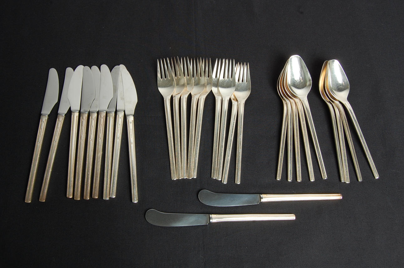 BESTICK, 29 delar, silverplate, " Frigast " Danmark, 1960-tal.