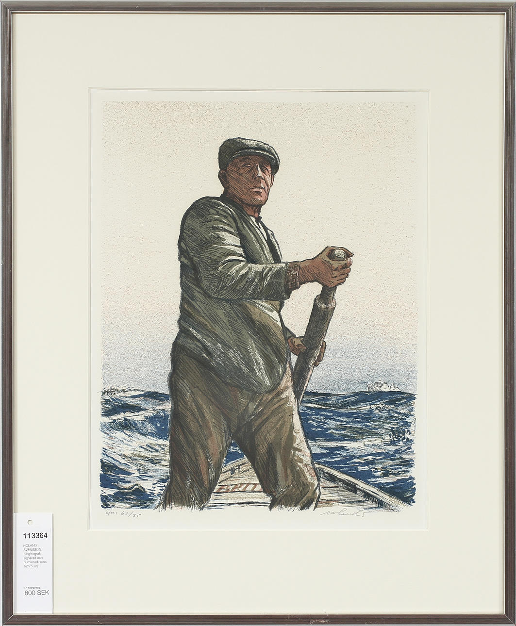 ROLAND SVENSSON. Färglitografi, signerad och numrerad, spec 62/75.