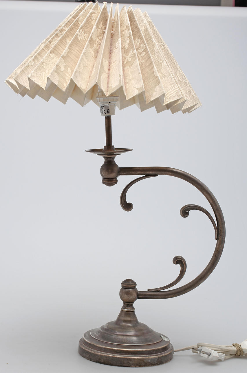 TABLE FITTING, art deco style, labeled Lene Bjerre Danish Design, Denmark.