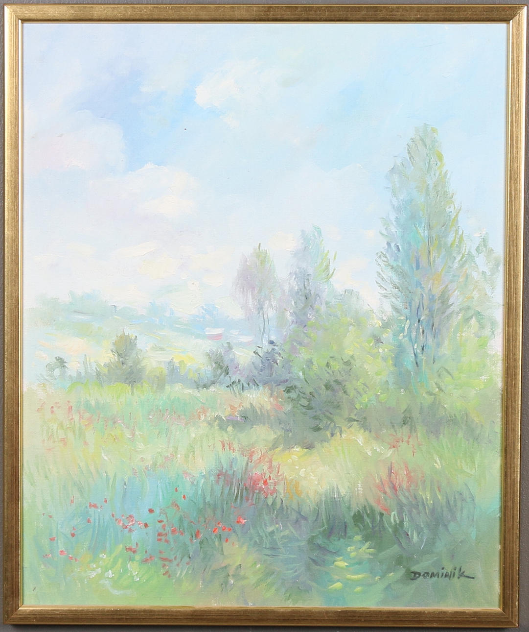 DOMINIK PAWLOWSKI. Olja på duk, signerad.