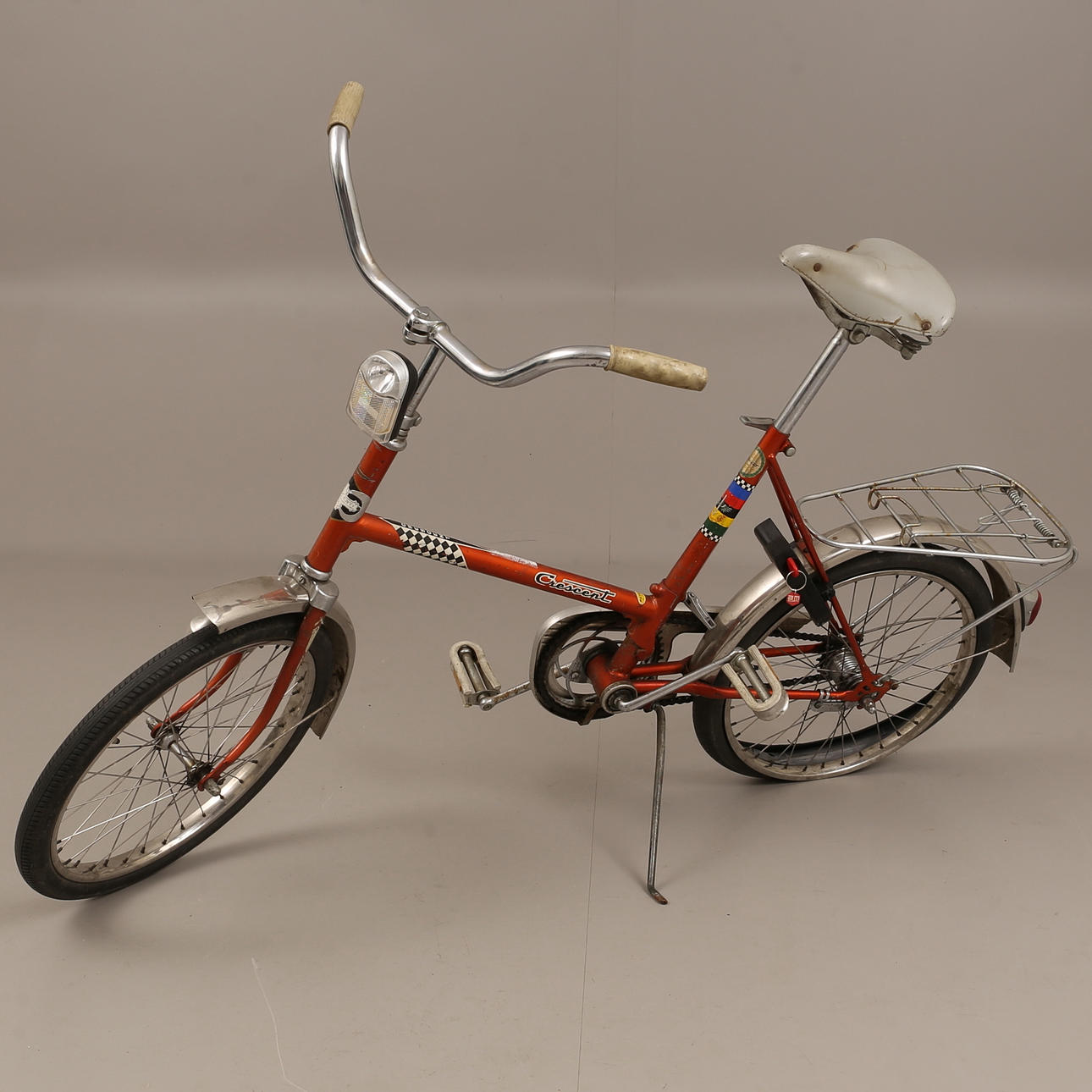 MINI CYKEL, Crescent, verdensmestercyklen, sammenklappelig, 1970'erne.