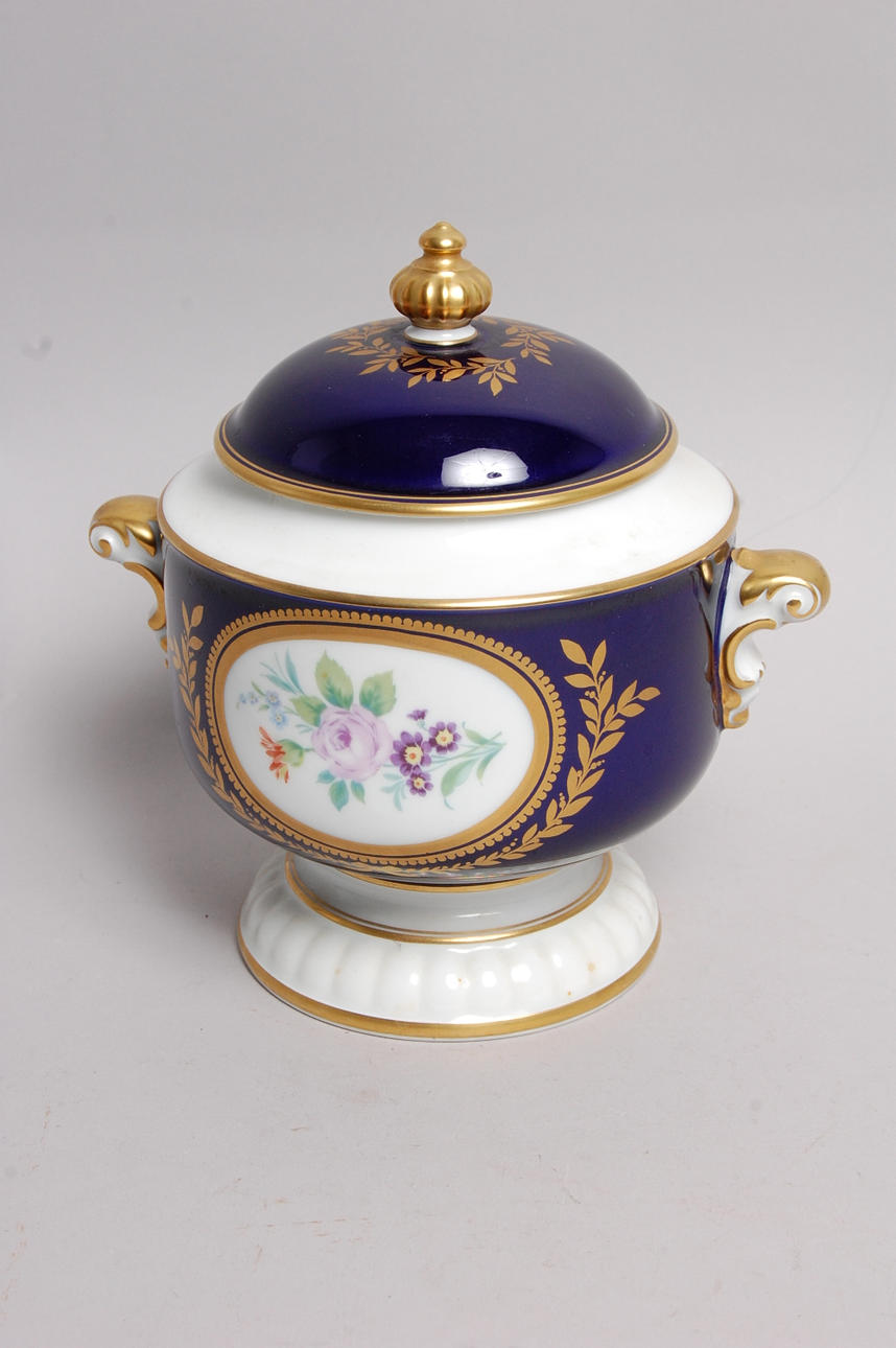 LOCKURNA, porslin, kobolt.