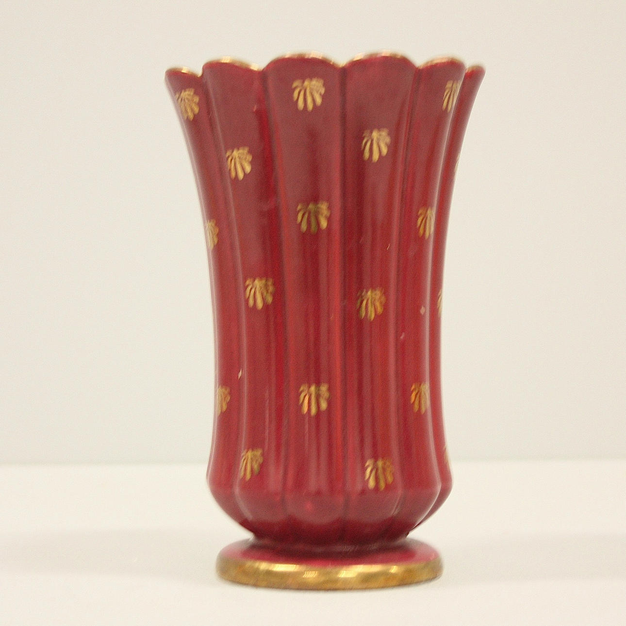 VASE, "Red Ruby", Art Deco, Arthur Percy, Gefle.