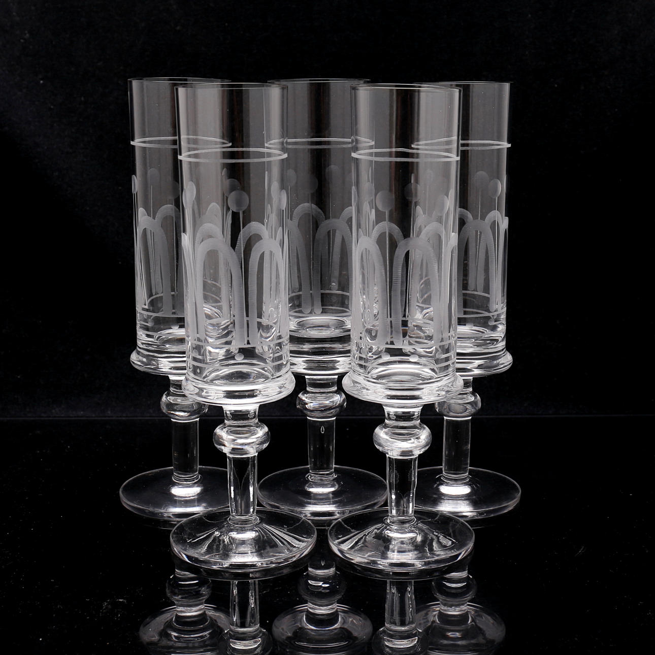CHAMPAGNE GLAS,"Husar", Bertil Vallien.