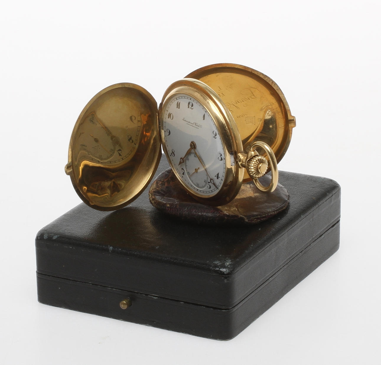 FICKUR, 18k guld, IWC International Watch Co Schaffhausen, Lutetia Savonett Cal. 66. Tidigt 1900-tal. Tot vikt 95,5 gram.