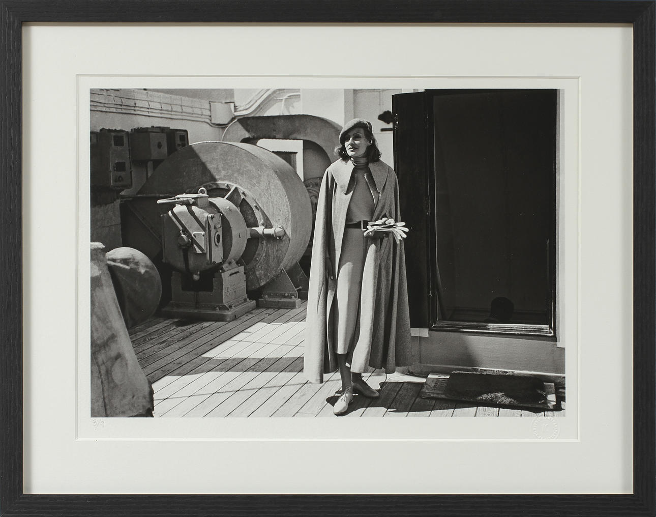 FOTOGRAFI, "Greta Garbo Hem med M/S Gripsholm, Göteborg 8 augusti 1932", Pigmentbläck på fotopapper, 3 av 9 numrerade exemplar, Bildbyrån Kamerareportage AB samlingar.