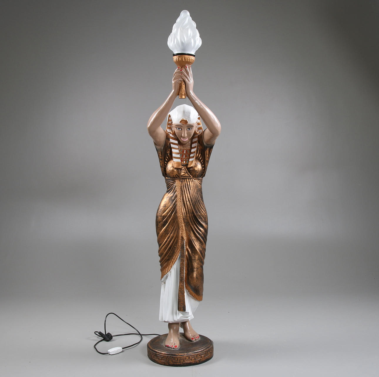 GOLVLAMPA, skulptur, Egyptisk tjänarinna.