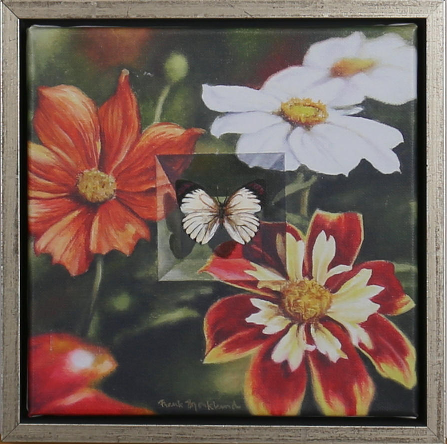 FRANK BJÖRKLUND. "Tänk utanför boxen". Akryl på duk. Signerad.