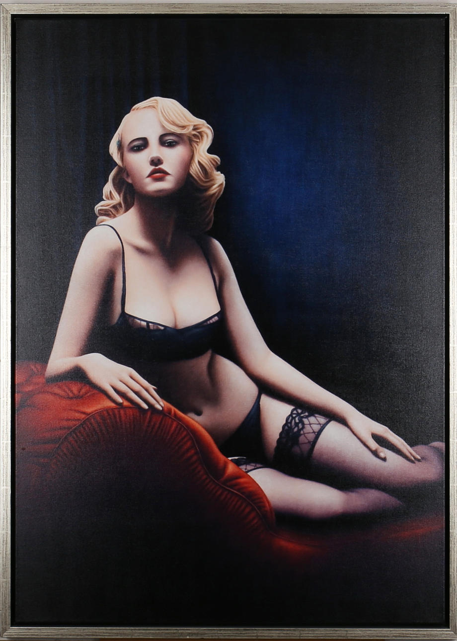 RALF ARTZ. Sittande modell. Mix media. Signerad a tergo och daterad -07. 4/25.