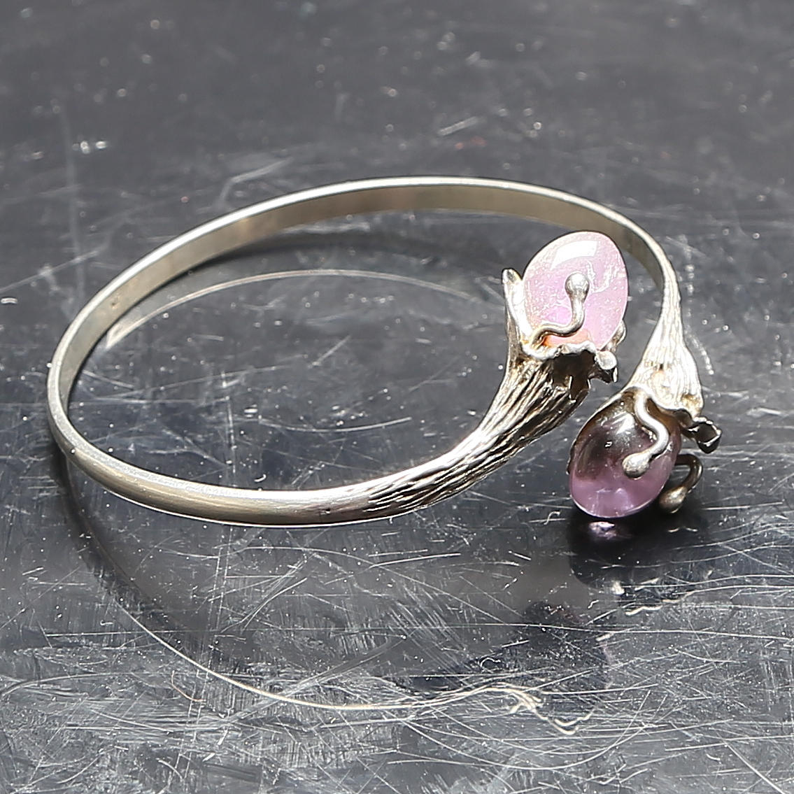 ARMBAND, ormlänk med stenar, sterlingsilver, 1900-tal.