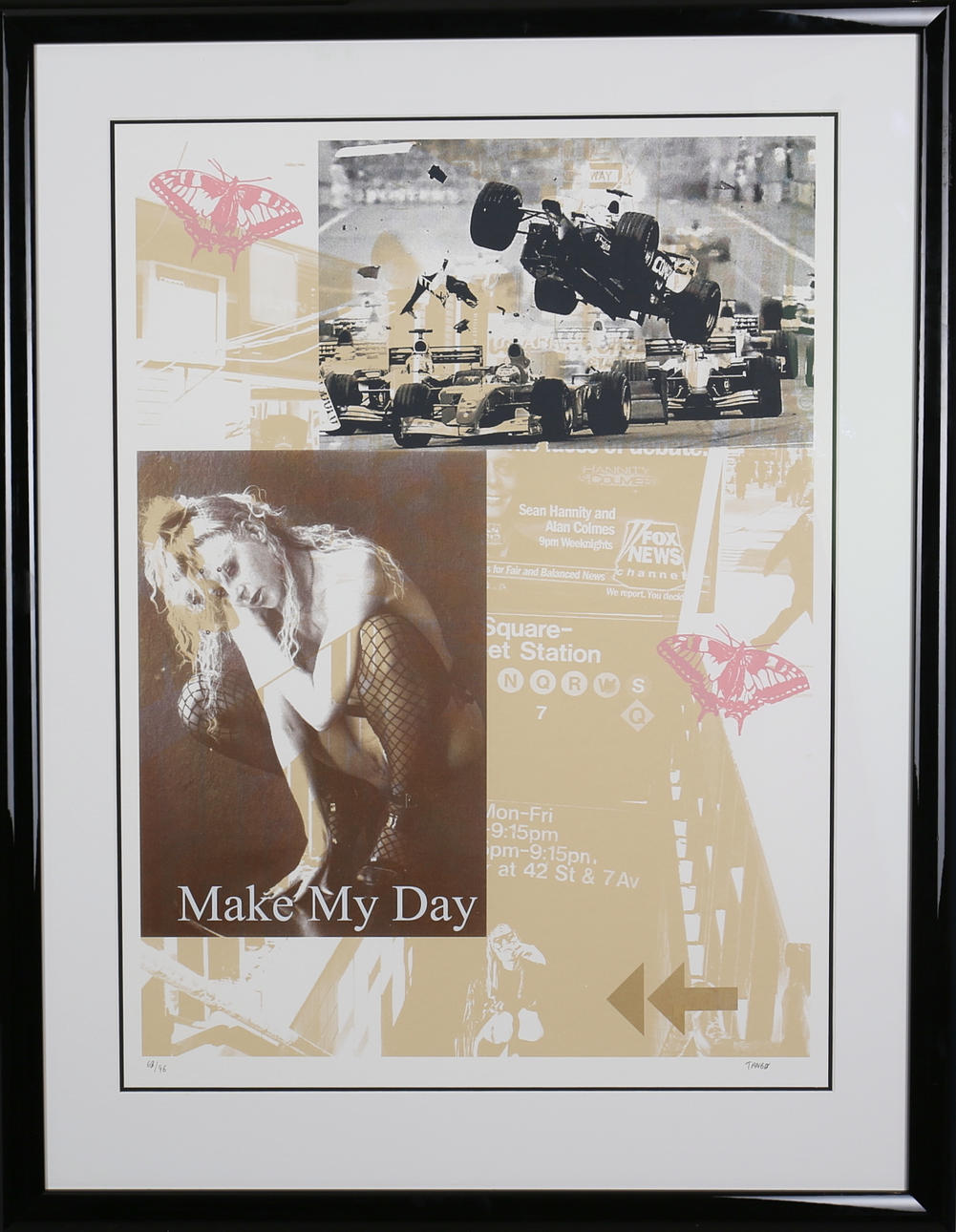 CHRISTIAN TANGÖ. "Make my day". Färgserigrafi. Signerad Tangö.