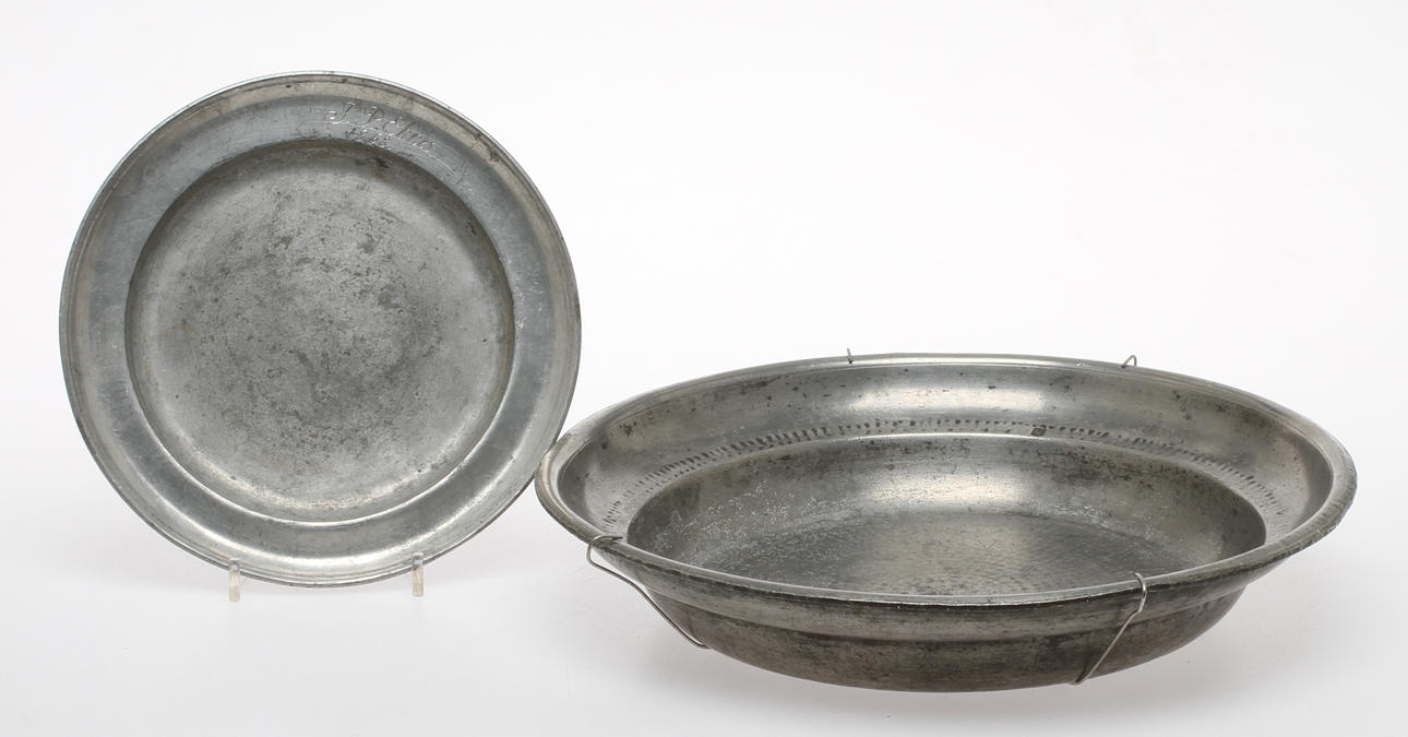 SKÅLFAT, tenn, Lars Friedrich Fahlander 1761-1789 Hudiksvall FAT, tenn, G Gunzler, 1800-tal.